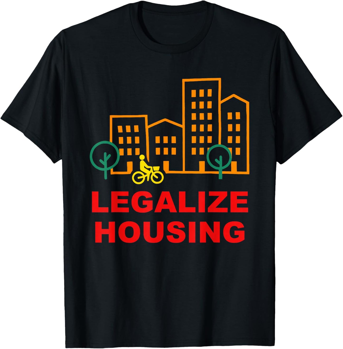 Legalize Housing Retro Vintage T-Shirt - T-Shirt | Black
