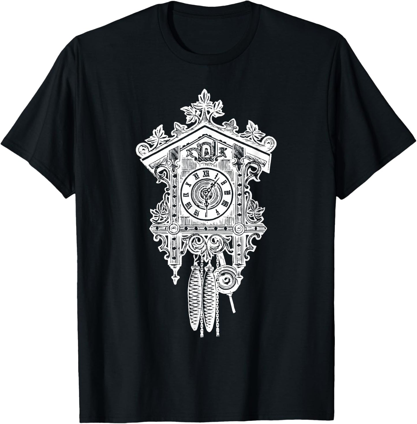 Cuckoo Clock Black Forest Wood Craft T-Shirt - T-Shirt | Black