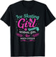 Cool Ice Skating Girl Woman Figure Ice Skating Girl T-Shirt - T-Shirt | Black