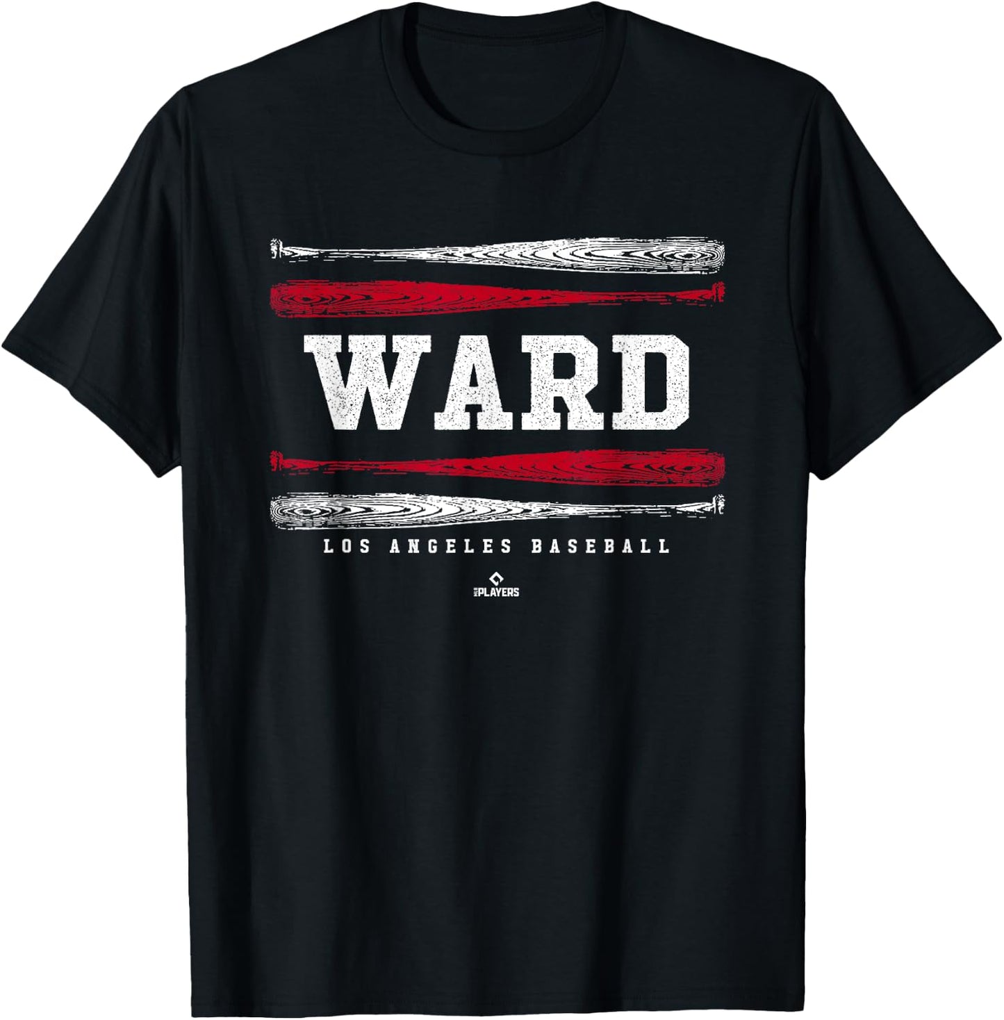Vintage Baseball Bat Gameday Taylor Ward Los Angeles MLBPA T-Shirt - T-Shirt | Black