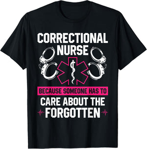 Correctional Nurse Medical Staff In Prison T-Shirt - T-Shirt | Black