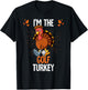 Thanksgiving I'm The Golf Turkey T-Shirt - T-Shirt | Black