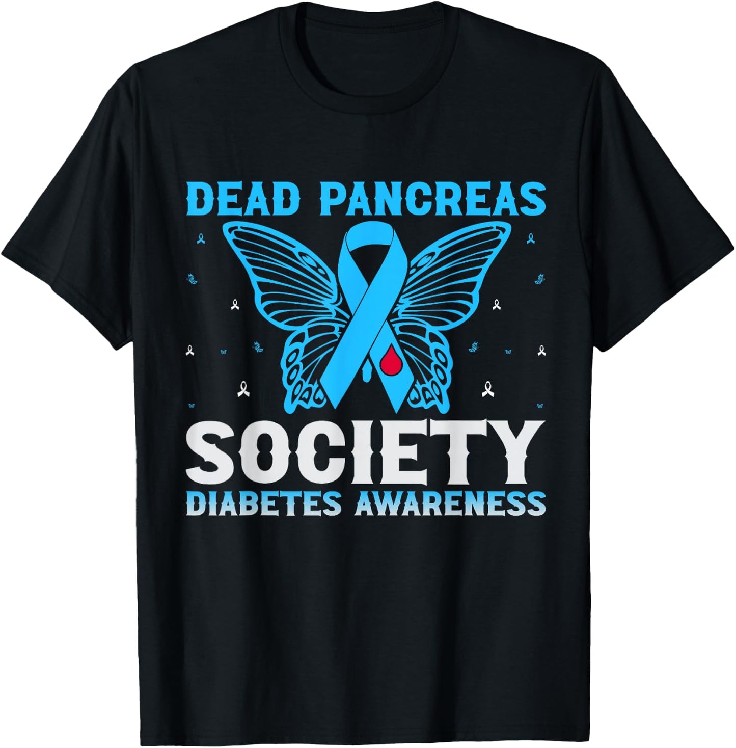 Dead Pancreas Society Diabetes Awareness T-Shirt - T-Shirt | Black