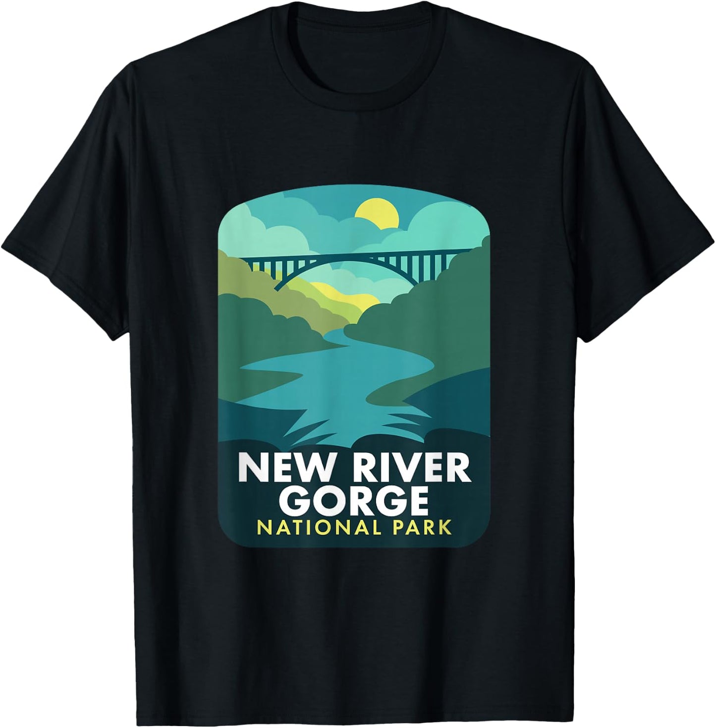 New River Gorge National Park T-Shirt - T-Shirt | Black