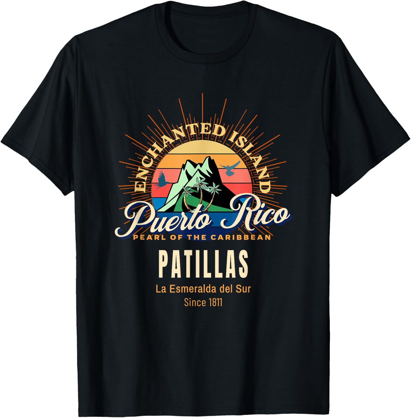 Patillas Towns Pueblos City Puerto Rico for Puerto Ricans T-Shirt - T-Shirt | Black
