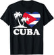 I Love Cuba Cuban Flag Heart Men Women Kids T-Shirt - T-Shirt | Black