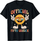 Official Fifth Grader - 5th Grade Retro Back To School Kids T-Shirt - T-Shirt | Black