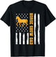Horse Show Dad Funny American Flag Patriotic Dad Equestrian Men T-Shirt - T-Shirt | Black