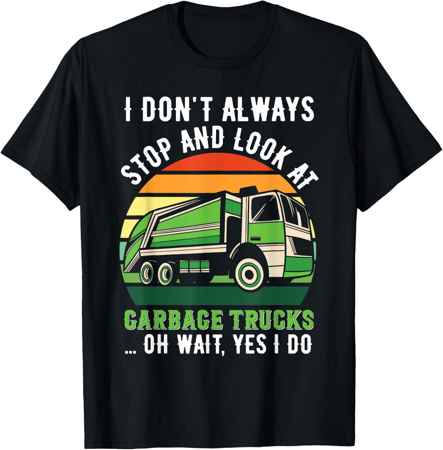 Funny Garbage Truck T-Shirt - T-Shirt | Black