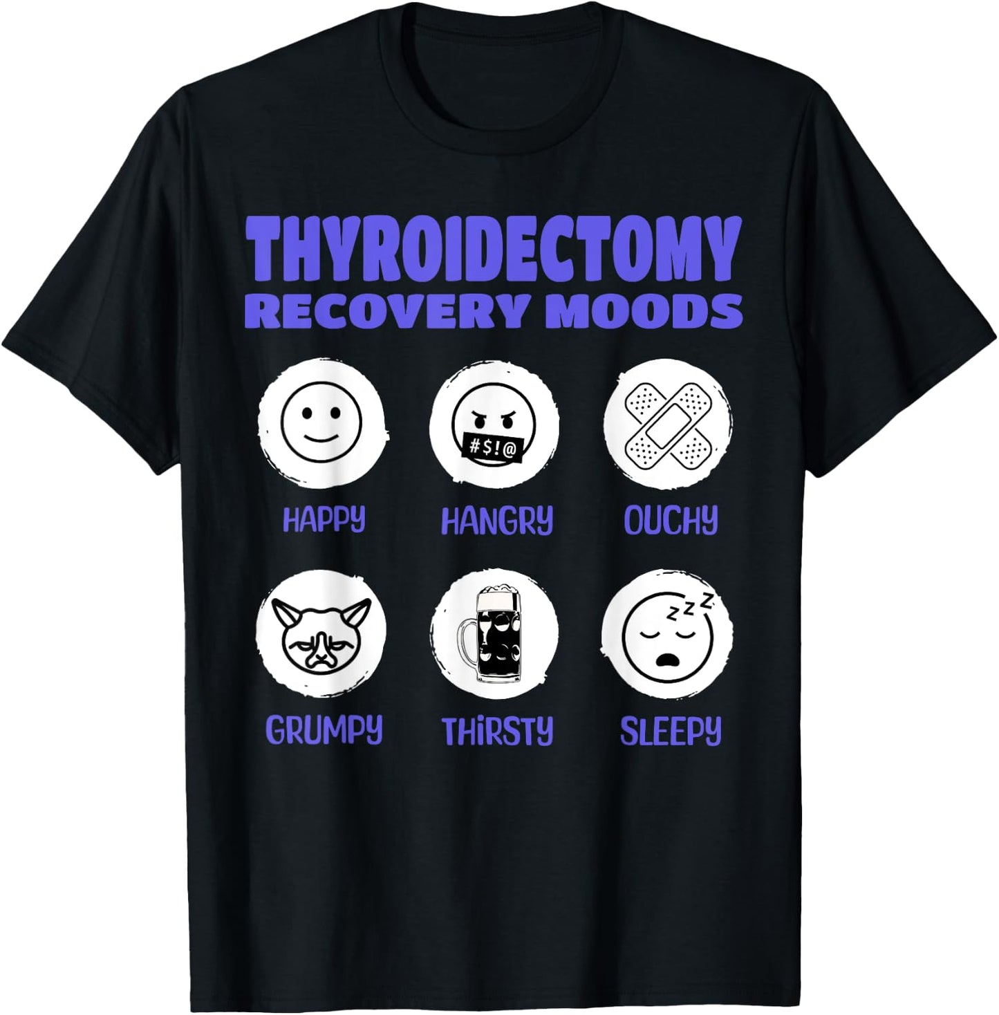 Funny Thyroidectomy And Thyroid Removal Surgery T-Shirt - T-Shirt | Black