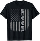 Best Pap Pap Ever American Flag Shirt Gift Father's Day T-Shirt - T-Shirt | Black