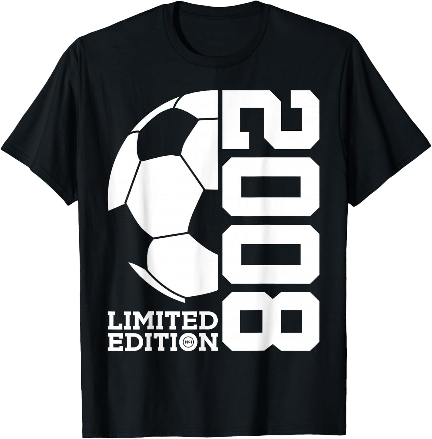 18th BIRTHDAY SOCCER LIMITED EDITION 2008 T-Shirt - T-Shirt | Black