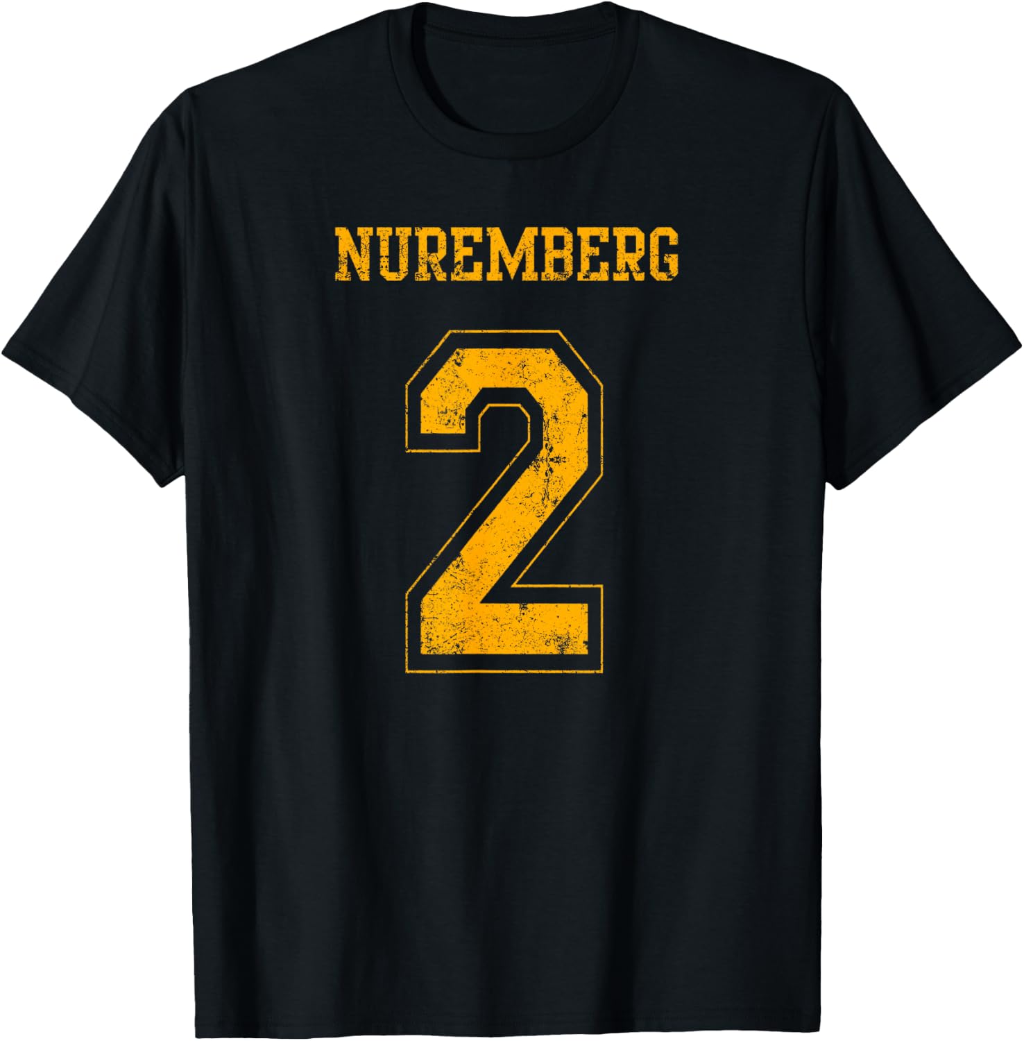 Nuremberg 2 Sports Jersey-Style Design T-Shirt - T-Shirt | Black