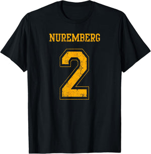 Nuremberg 2 Sports Jersey-Style Design T-Shirt - T-Shirt | Black