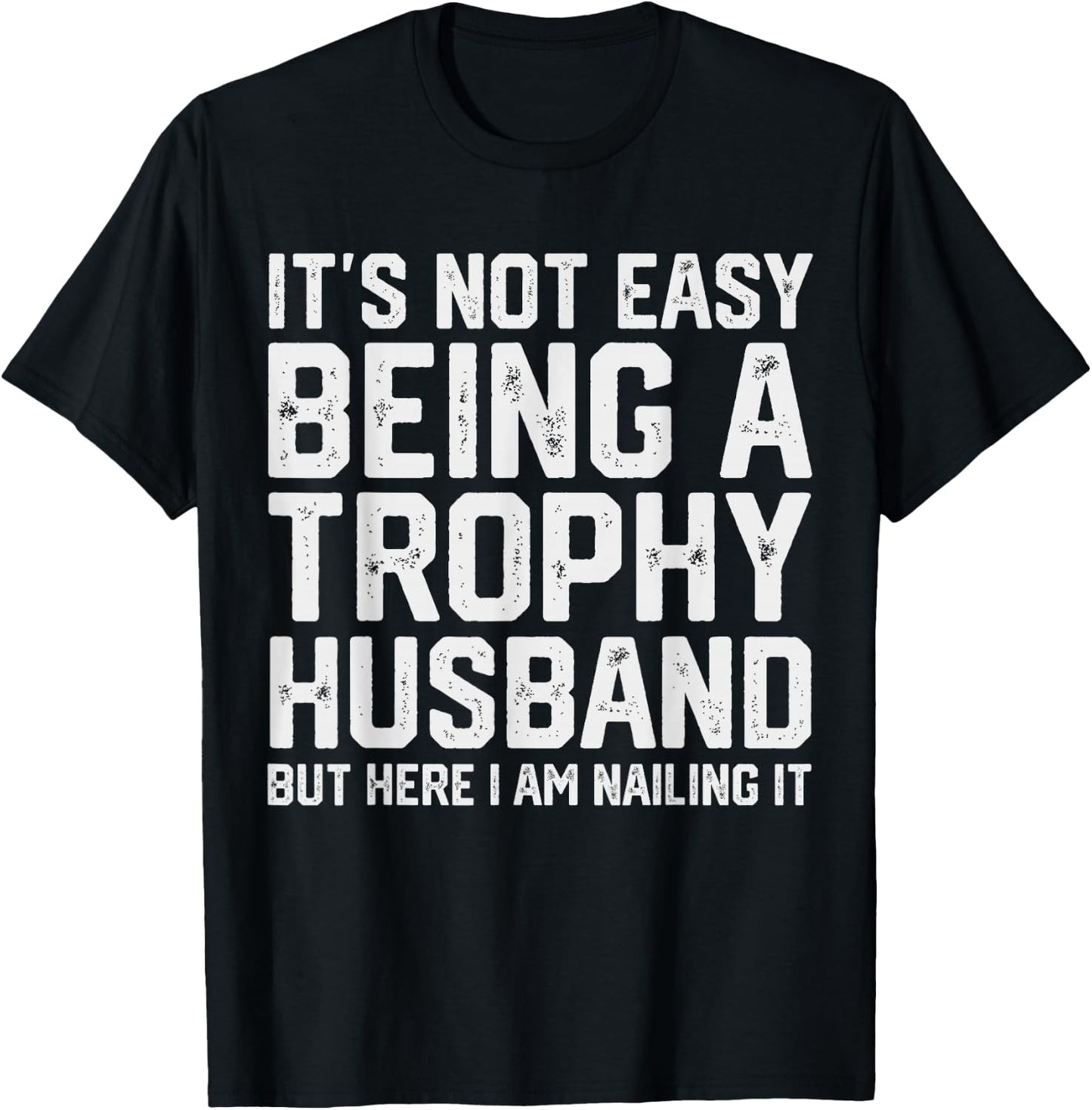 Vintage Funny Wedding Anniversary Design For Husband T-Shirt - T-Shirt | Black