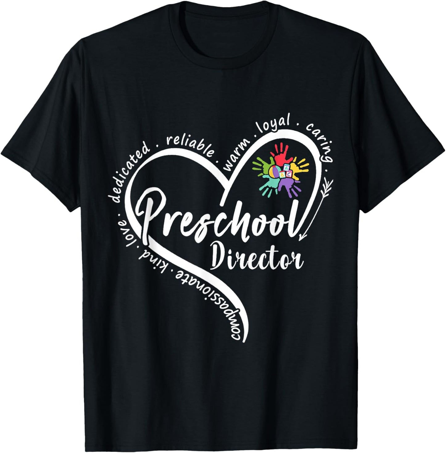 Preschool Director Assistant Back to School Daycare Thank T-Shirt - T-Shirt | Black