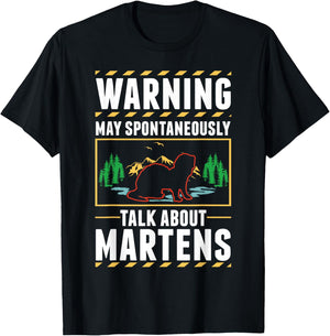 Marten Badger Pine Marten T-Shirt - T-Shirt | Black