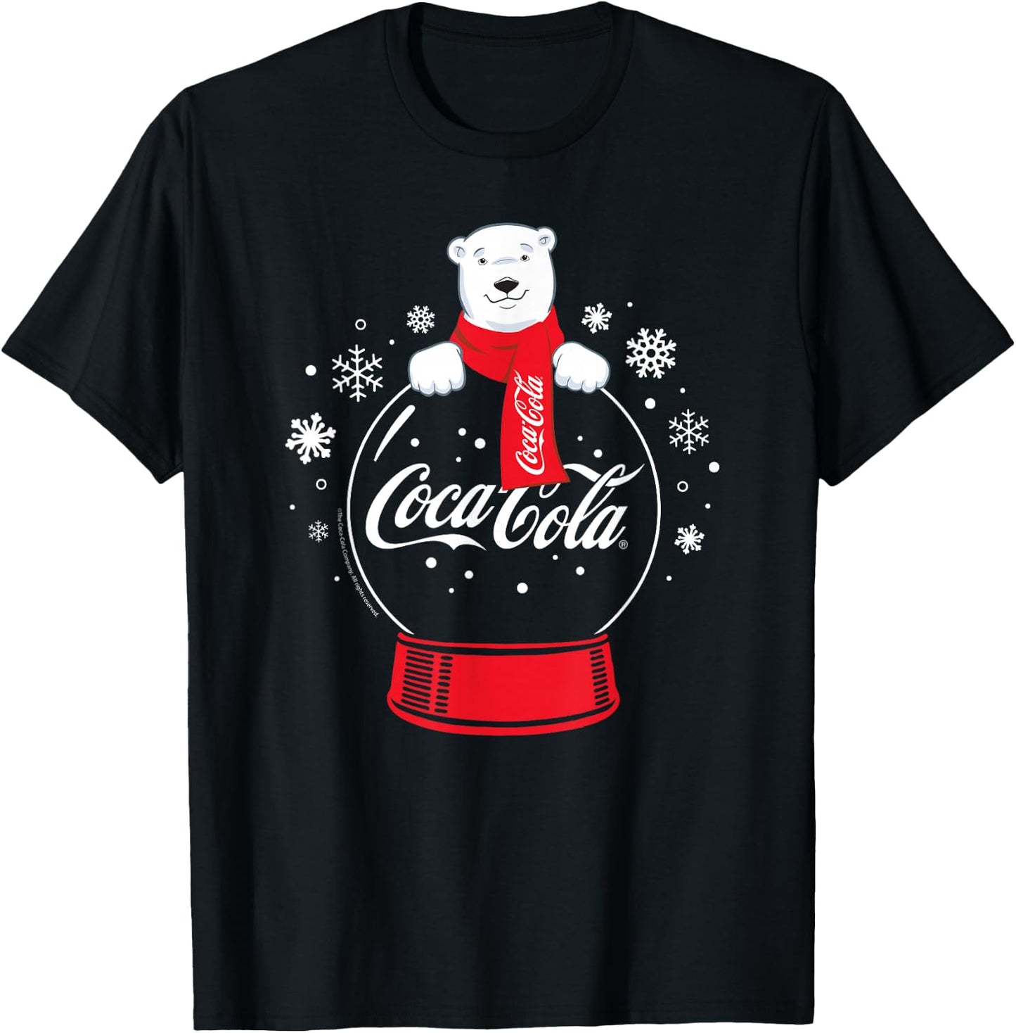Coca-Cola - Polar Bear Snowglobe T-Shirt - T-Shirt | Black