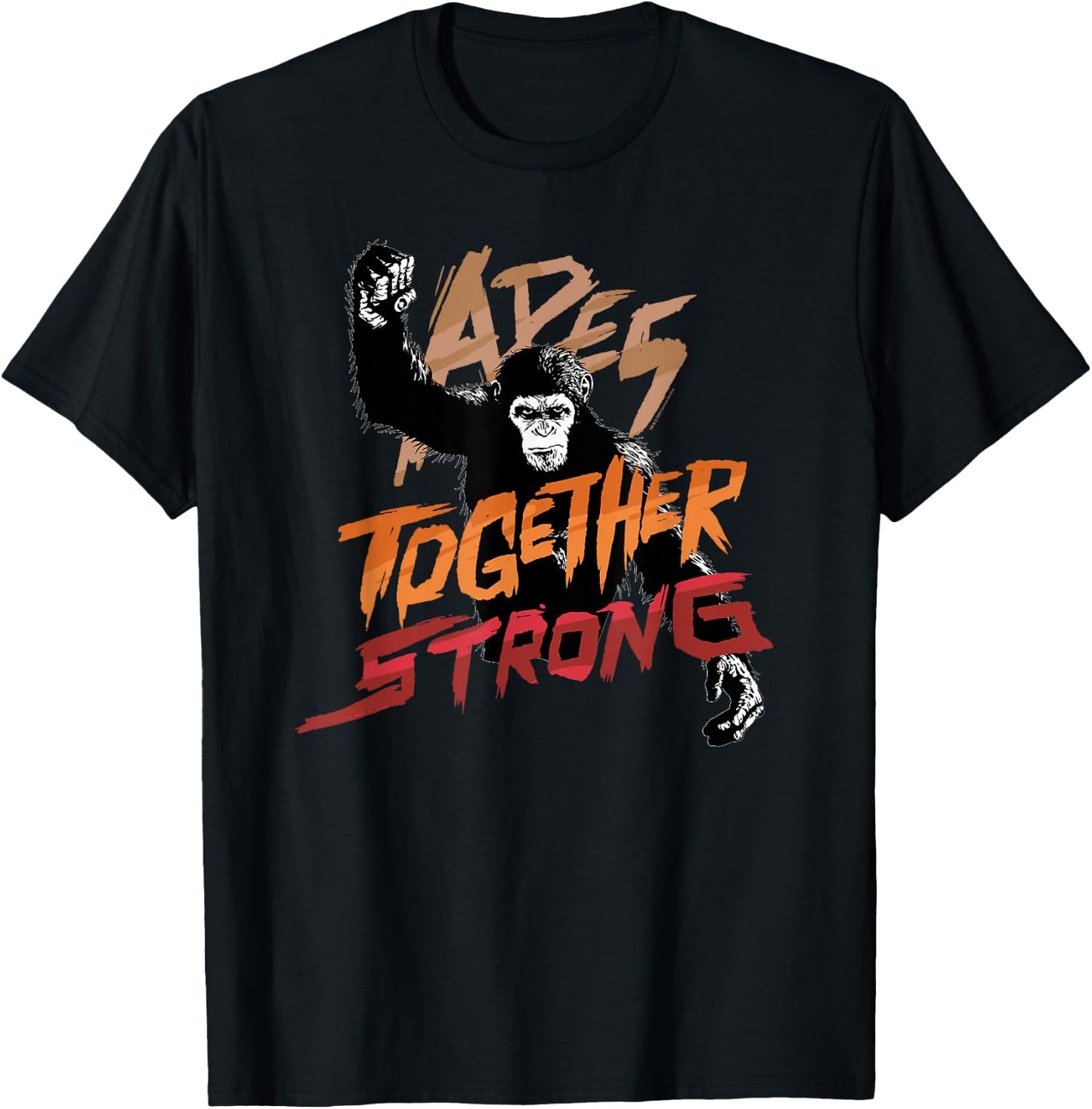 Rise of The Planet of The Apes Caesar Apes Together Strong T-Shirt - T-Shirt | Black