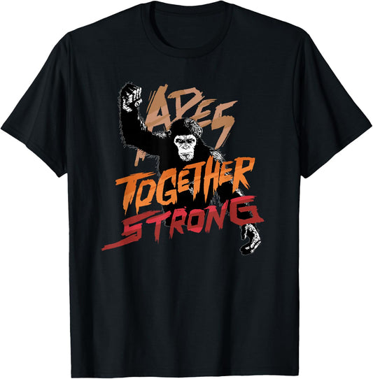 Rise of The Planet of The Apes Caesar Apes Together Strong T-Shirt - T-Shirt | Black