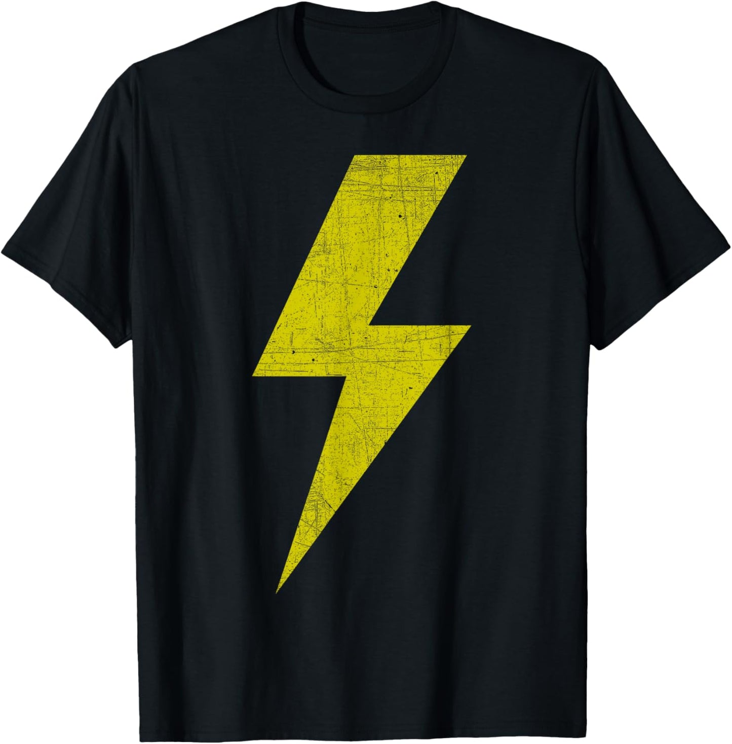 Yellow Team Bolt of Lightning Game Design T-Shirt - T-Shirt | Black