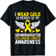 Childhood Cancer Granddaughter Childhood Cancer Awareness T-Shirt - T-Shirt | Black