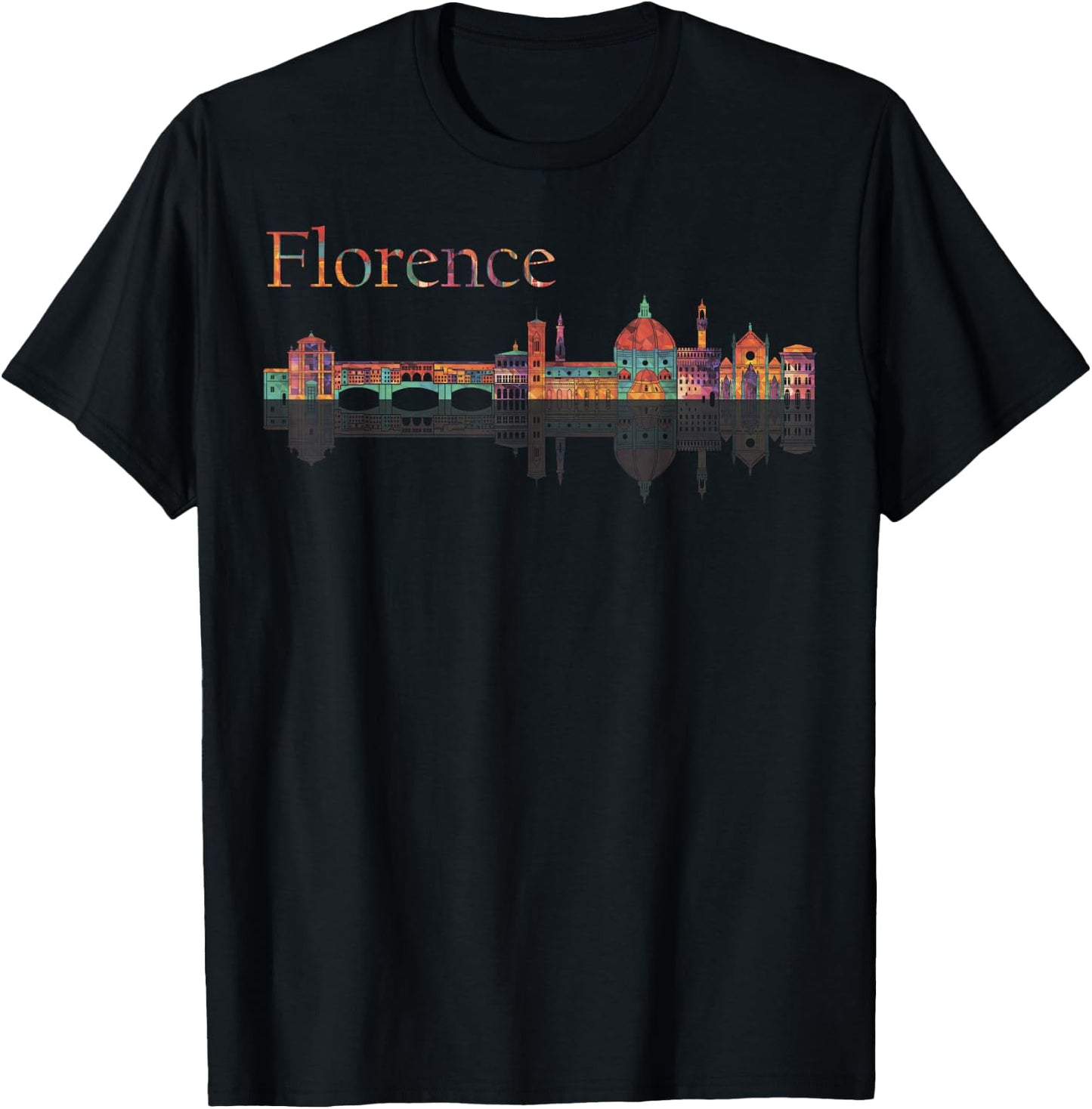 Italy Florence Europe Traveling European Family Vacation T-Shirt - T-Shirt | Black