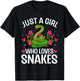 Funny Snake Design for Girls Women Snake Lover Kids Toddler T-Shirt - T-Shirt | Black