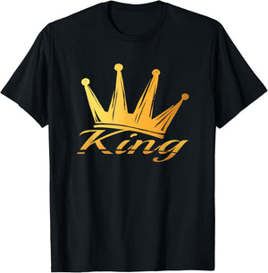 Crown with writing KING T-Shirt - T-Shirt | Black