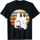 Funny Halloween Golfer Golf Ghost Men Women Kids Matching T-Shirt - T-Shirt | Black