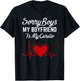Sorry Boys My Boyfriend Is my Cardio Heart Valentines Day T-Shirt - T-Shirt | Black
