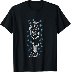 Fido Dido Multi Peace T-Shirt - T-Shirt | Black