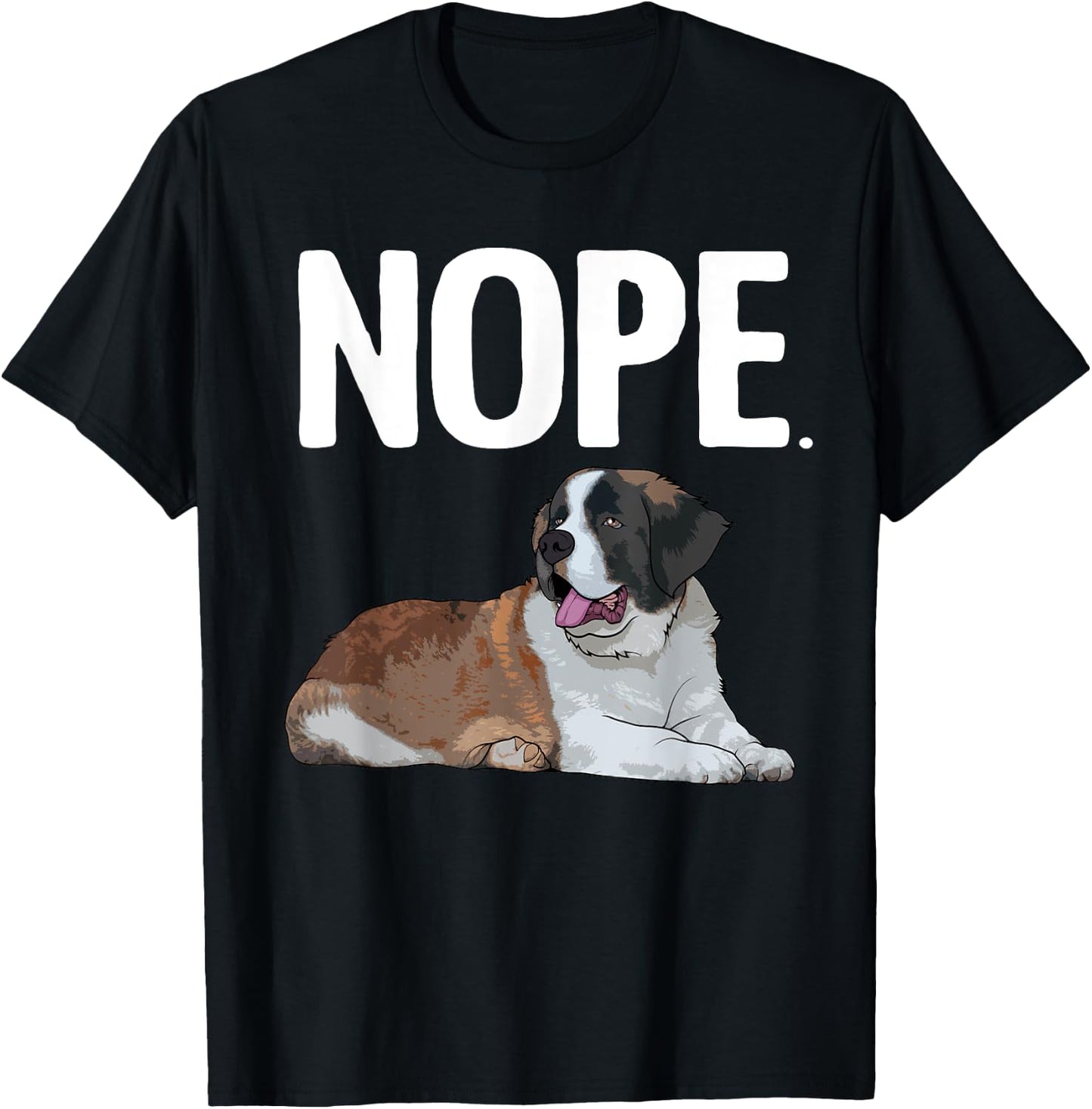 Funny Saint Bernard Art Women St. Bernard Dog Lovers T-Shirt - T-Shirt | Black