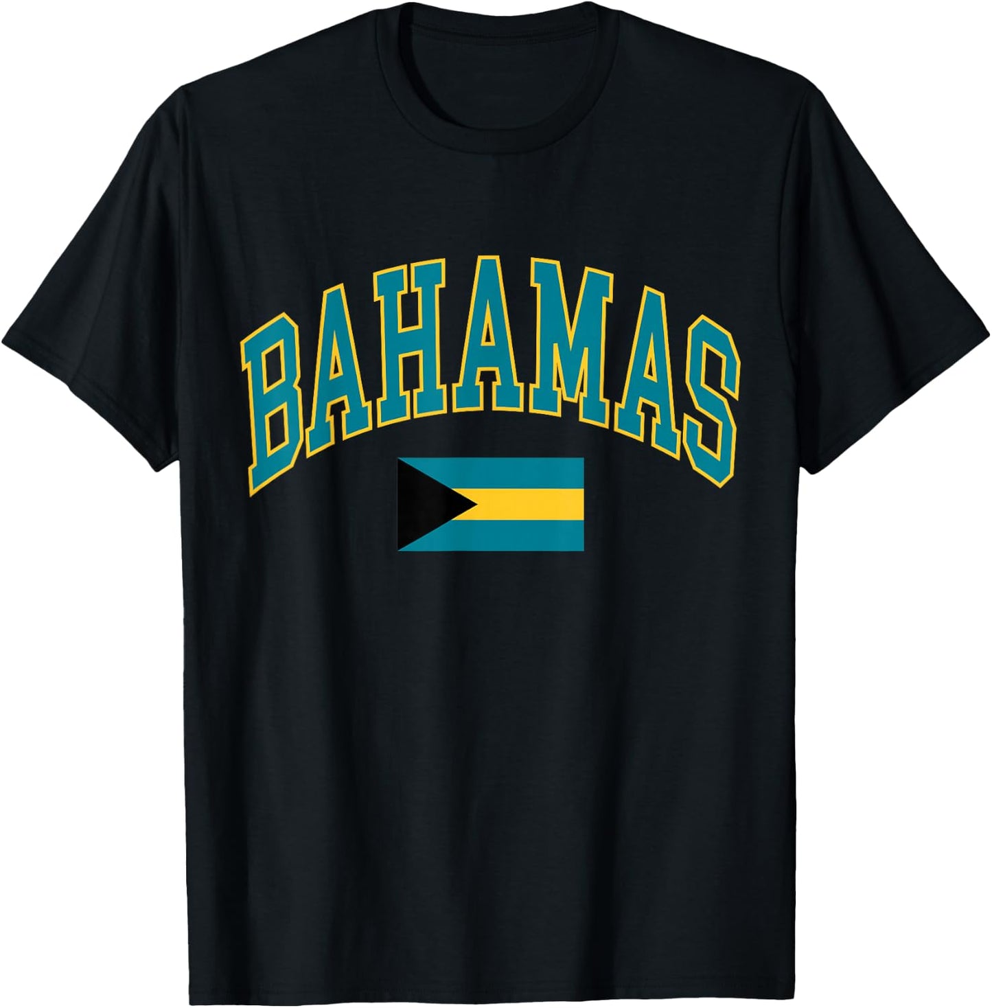Bahamas Flag T-Shirt - T-Shirt | Black