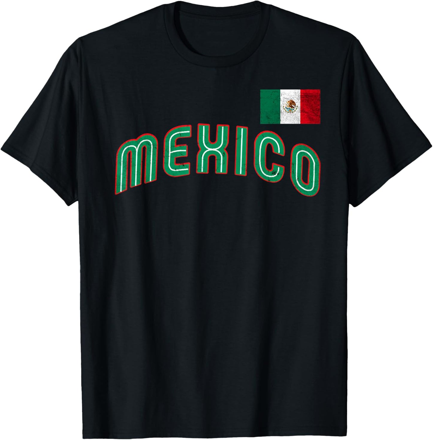 Mexican Baseball 2023 Player Mexico Pride Flag Baseball T-Shirt - T-Shirt | Black
