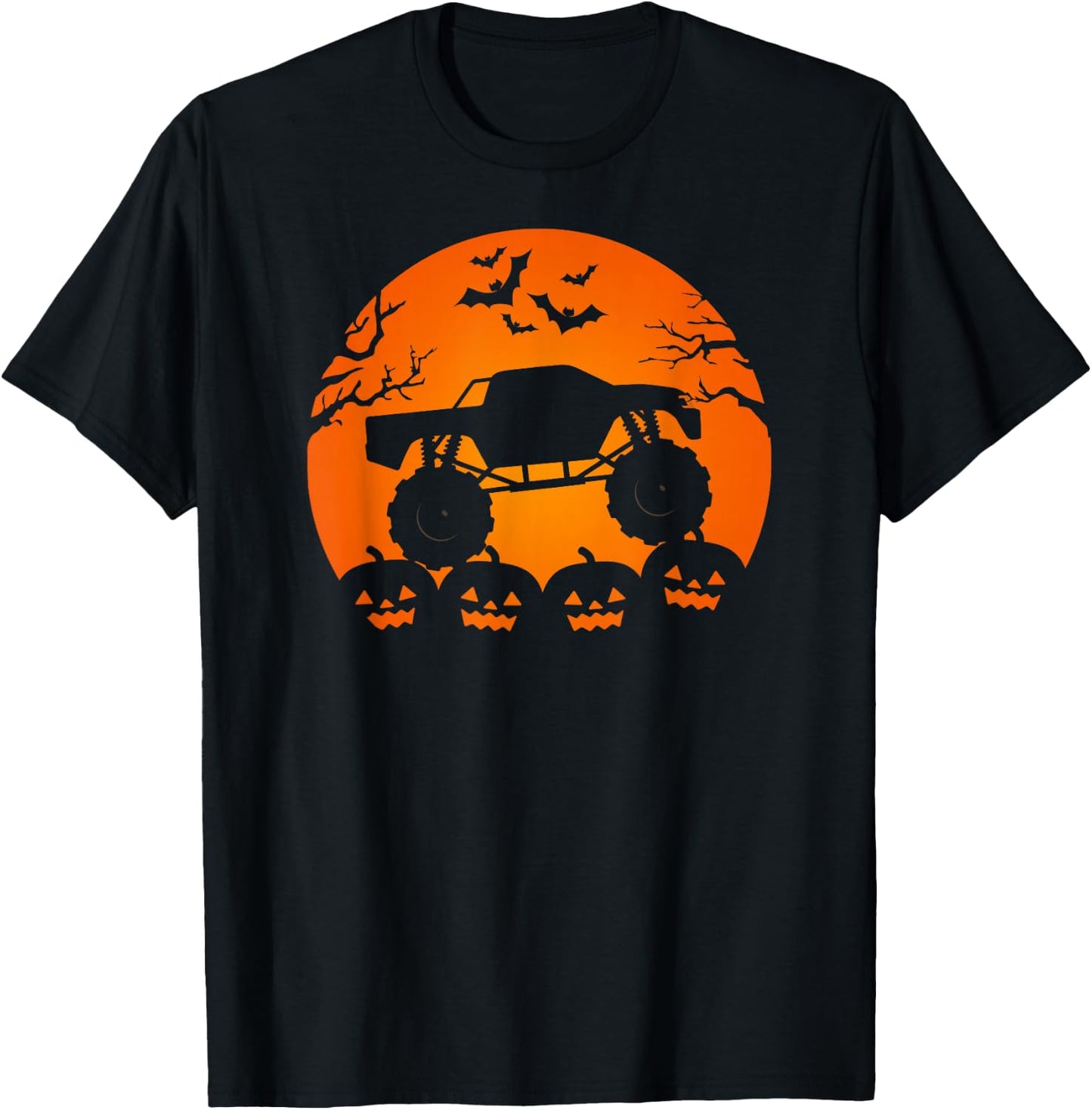 Monster Truck Trick Or Treat I Halloween T-Shirt - T-Shirt | Black
