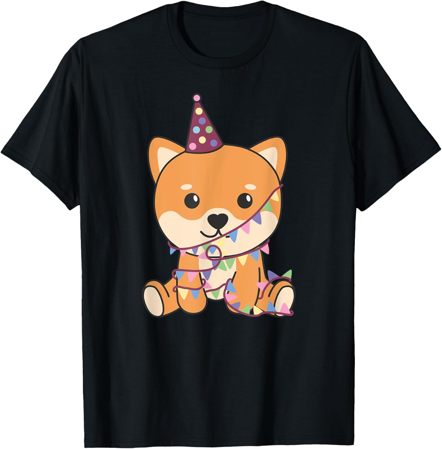 Birthday Shiba Inu For Children A Birthday Shiba Inu T-Shirt - T-Shirt | Black