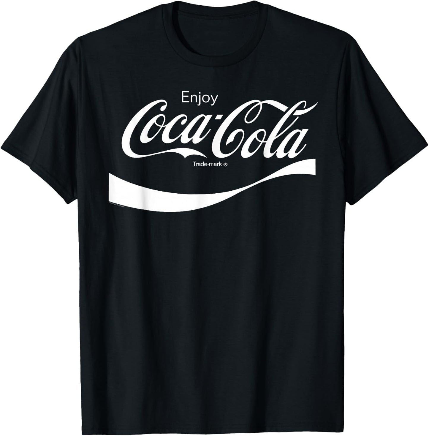 Coca Cola - Coca Cola Swoosh Logo T-Shirt - T-Shirt | Black