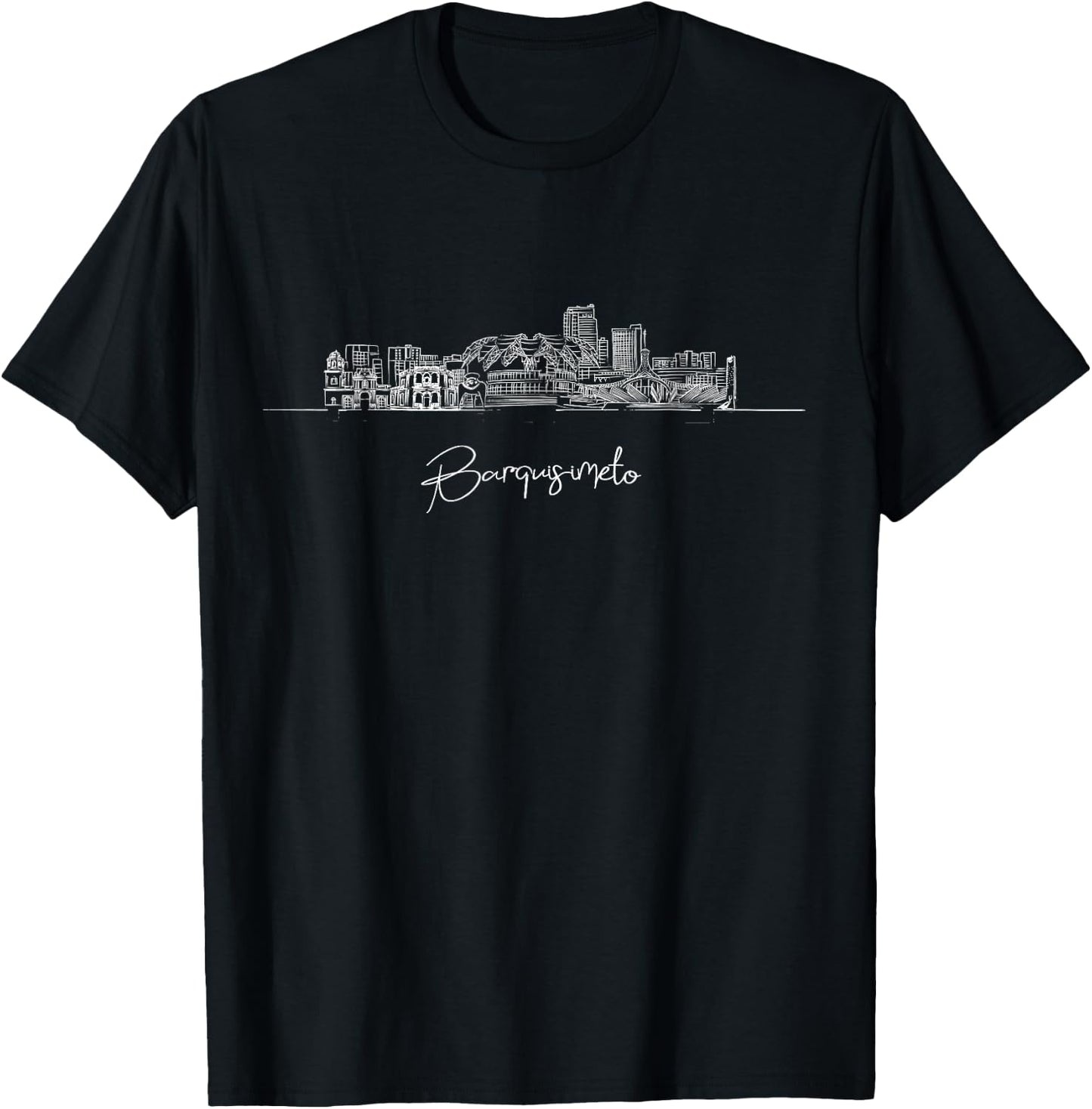 Barquisimeto Venezuela USA Skylines T-Shirt - T-Shirt | Black