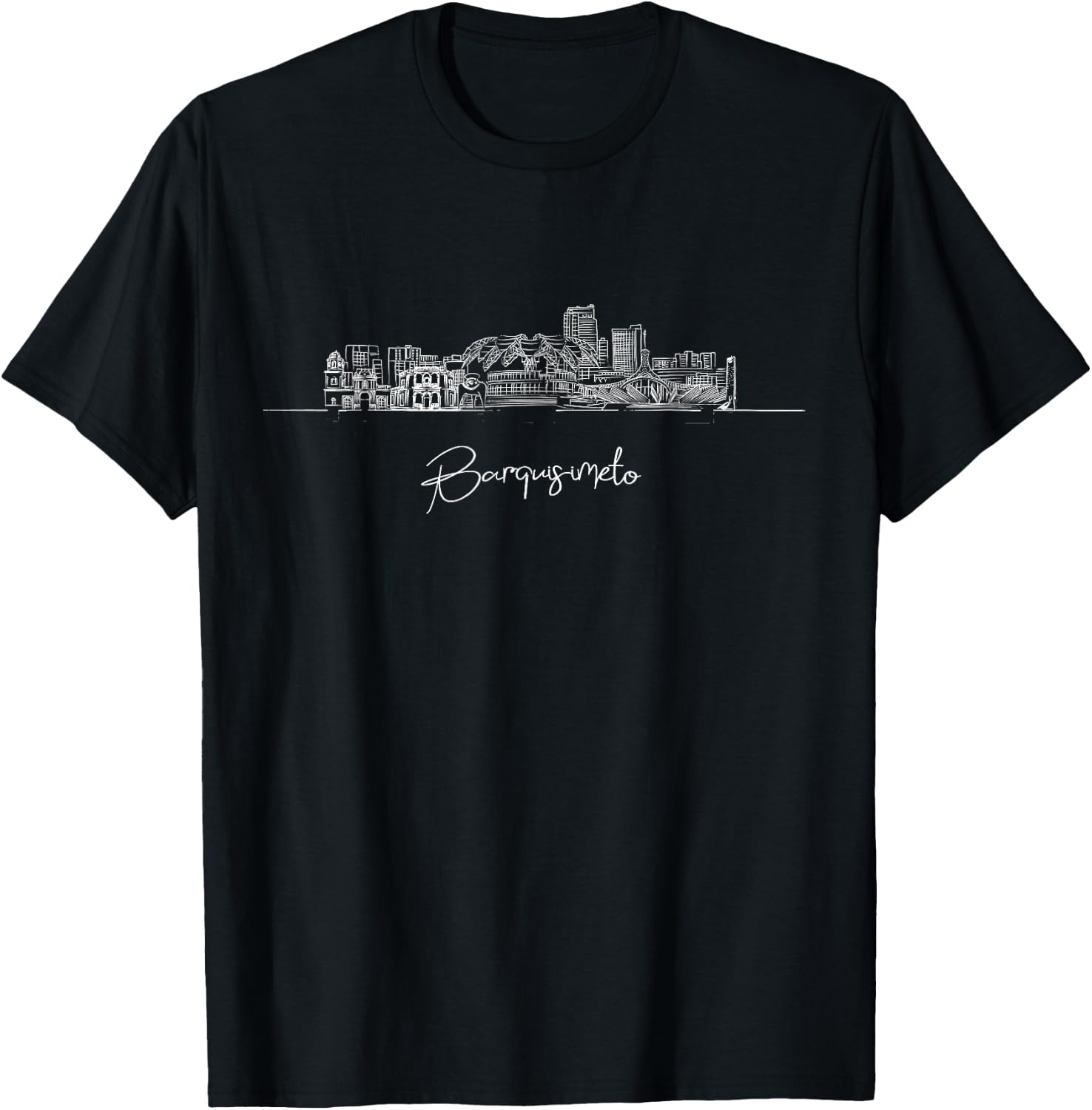 Barquisimeto Venezuela USA Skylines T-Shirt - T-Shirt | Black