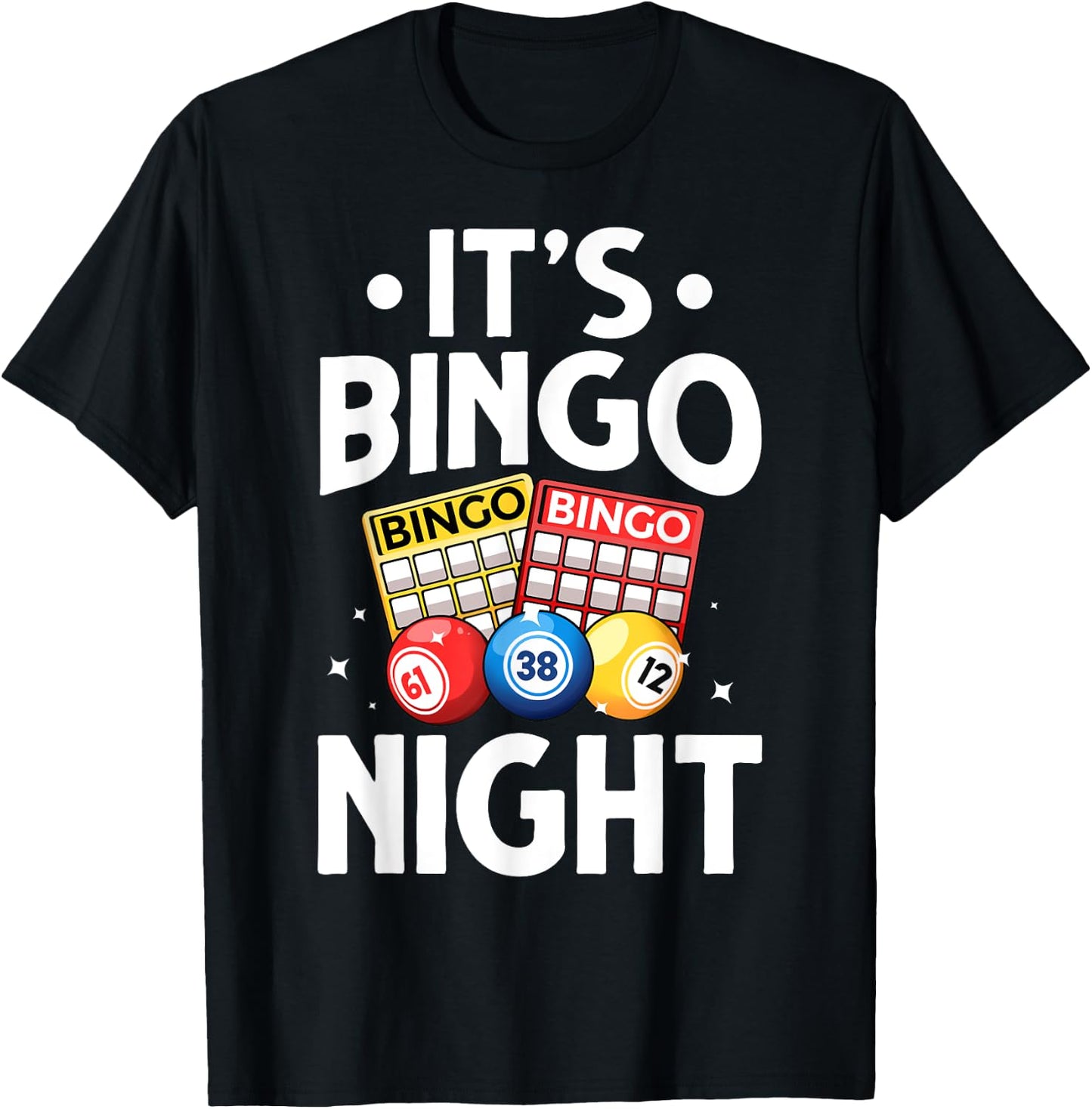 Cute Bingo Design Women Bingo Lovers Casino Gambling T-Shirt - T-Shirt | Black