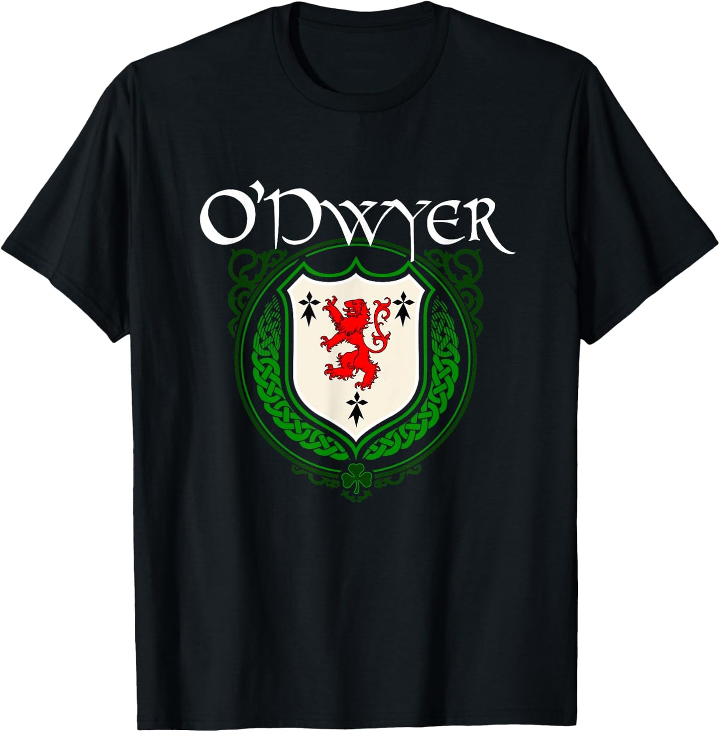 O'Dwyer Surname Irish Clan Tartan Badge Ireland T-Shirt - T-Shirt | Black