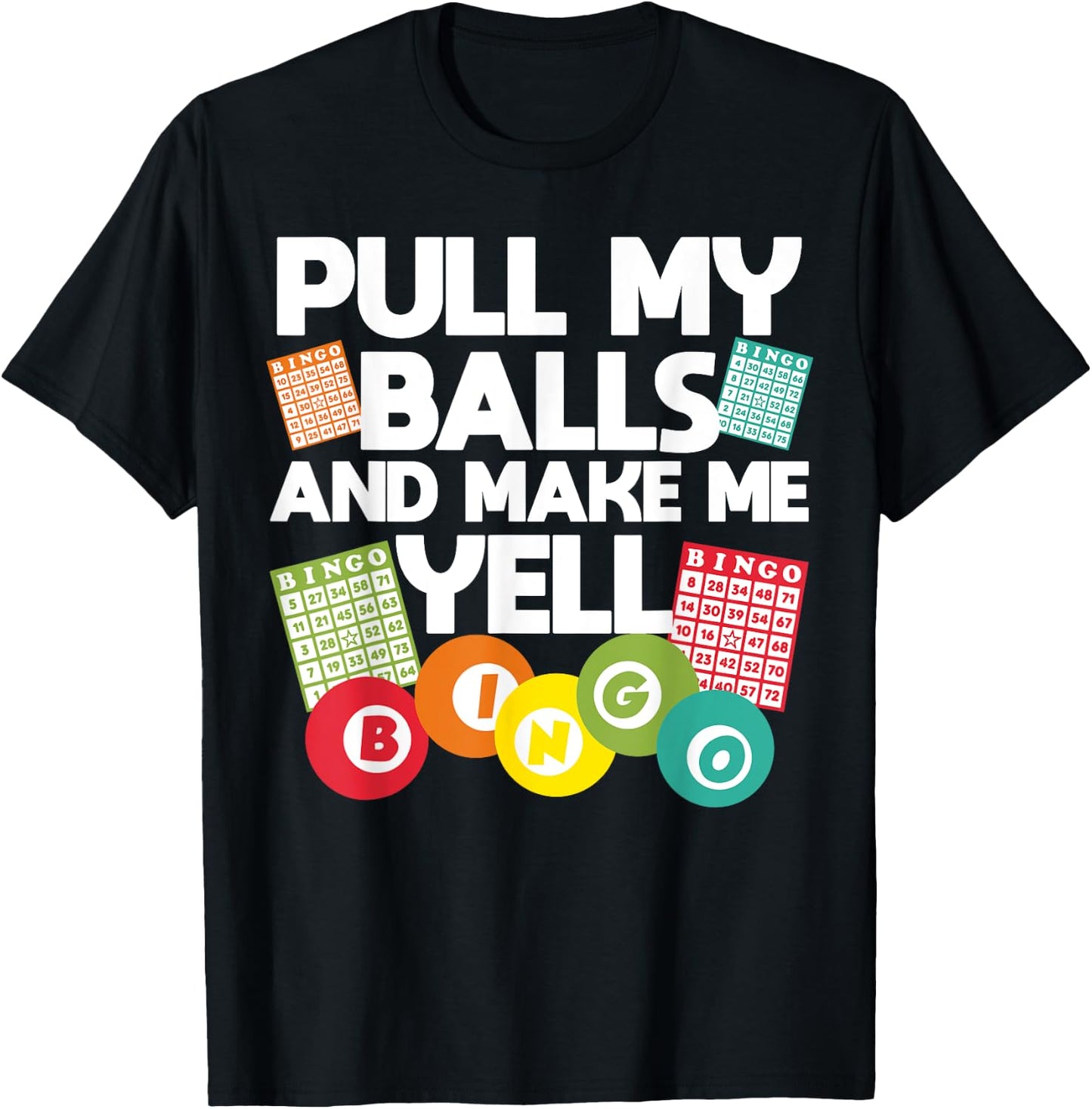 Funny Bingo Women Lucky Bingo Lover Caller Gambling Small T-Shirt - T-Shirt | Black
