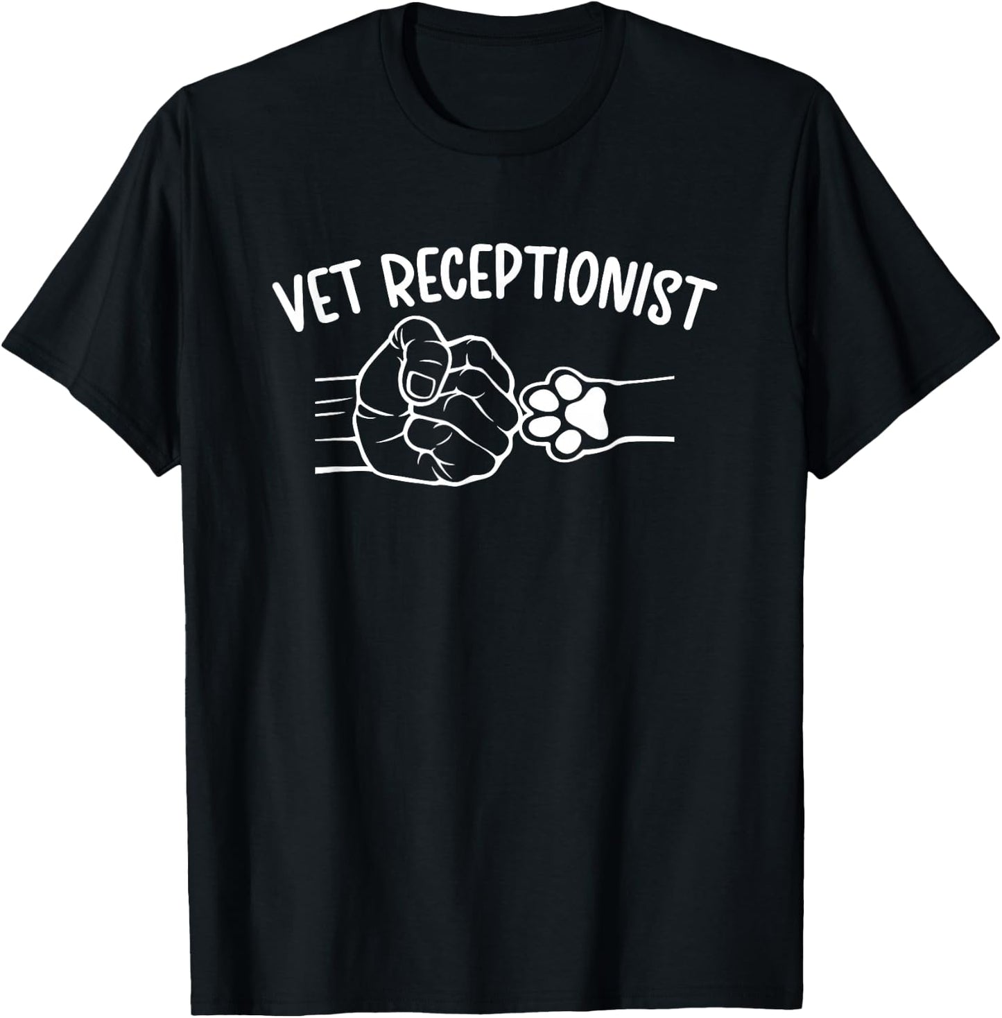 Vet Receptionist Veterinarian Receptionist T-Shirt - T-Shirt | Black