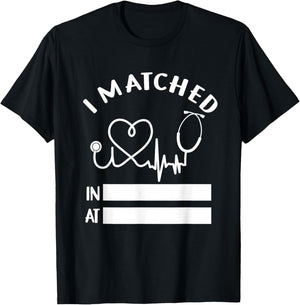 I Matched Future Doctor Physician Residency Match Day 2025 T-Shirt - T-Shirt | Black