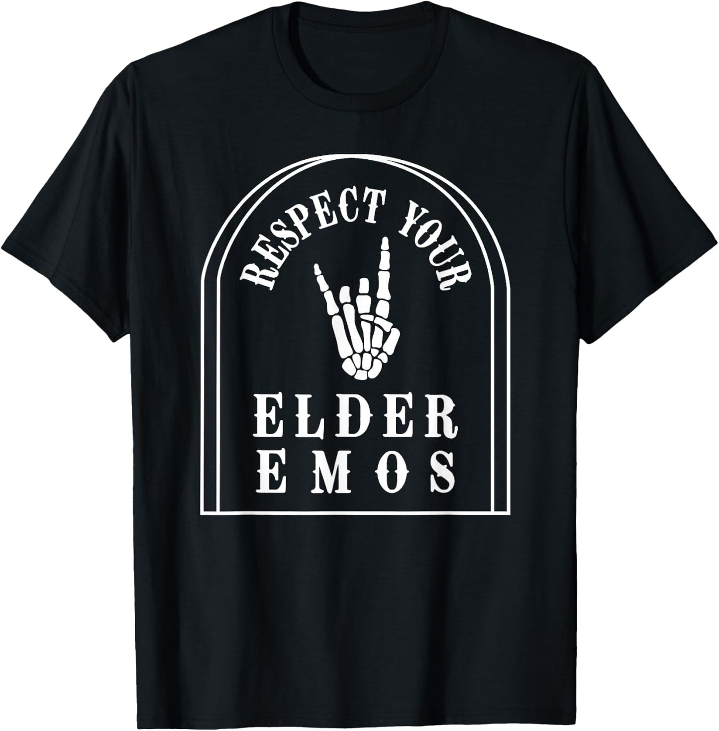 Respect Your Elder Emos T-Shirt - T-Shirt | Black