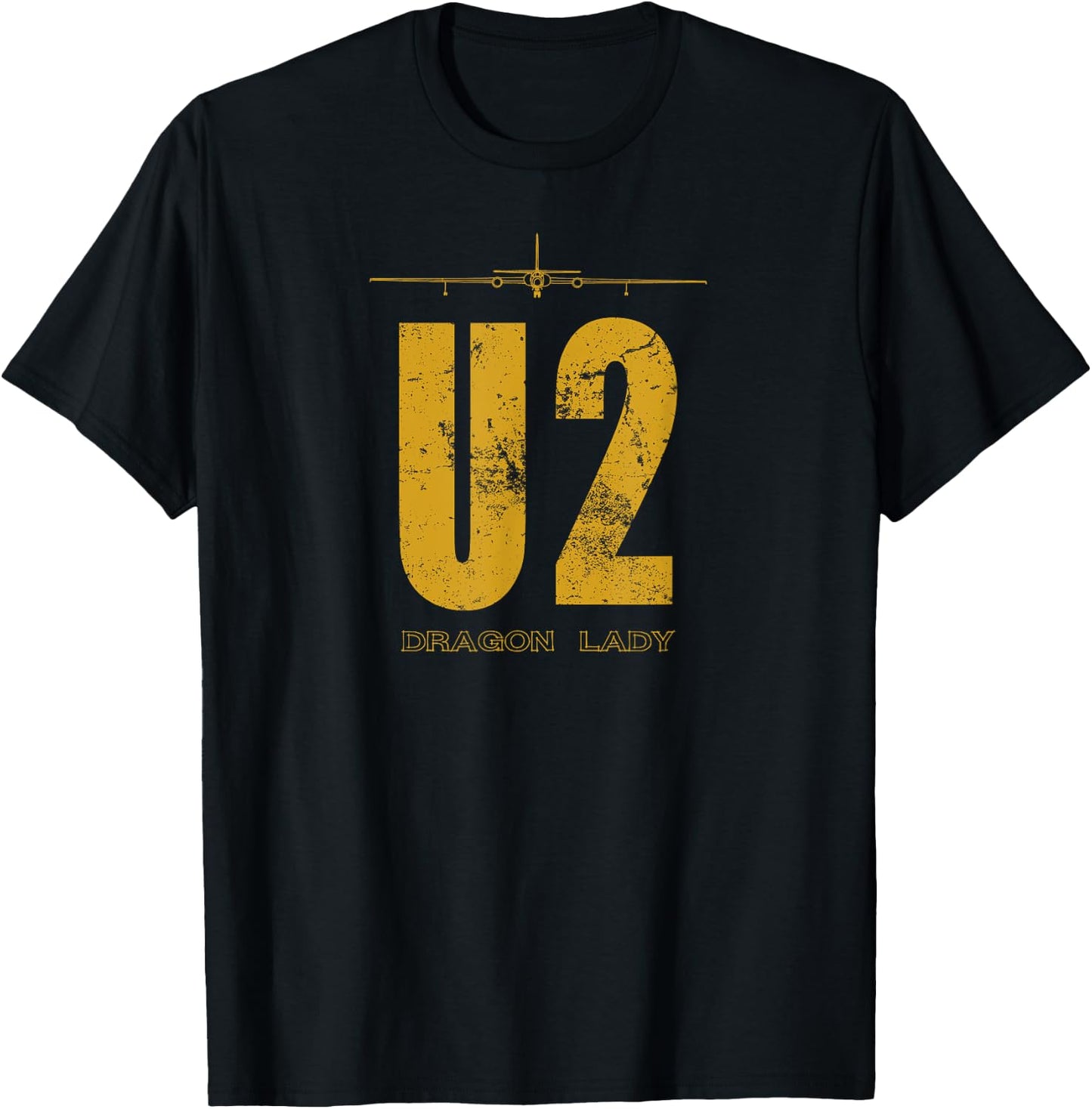 U-2 Dragon Lady Spy Aeroplane T-Shirt - T-Shirt | Black