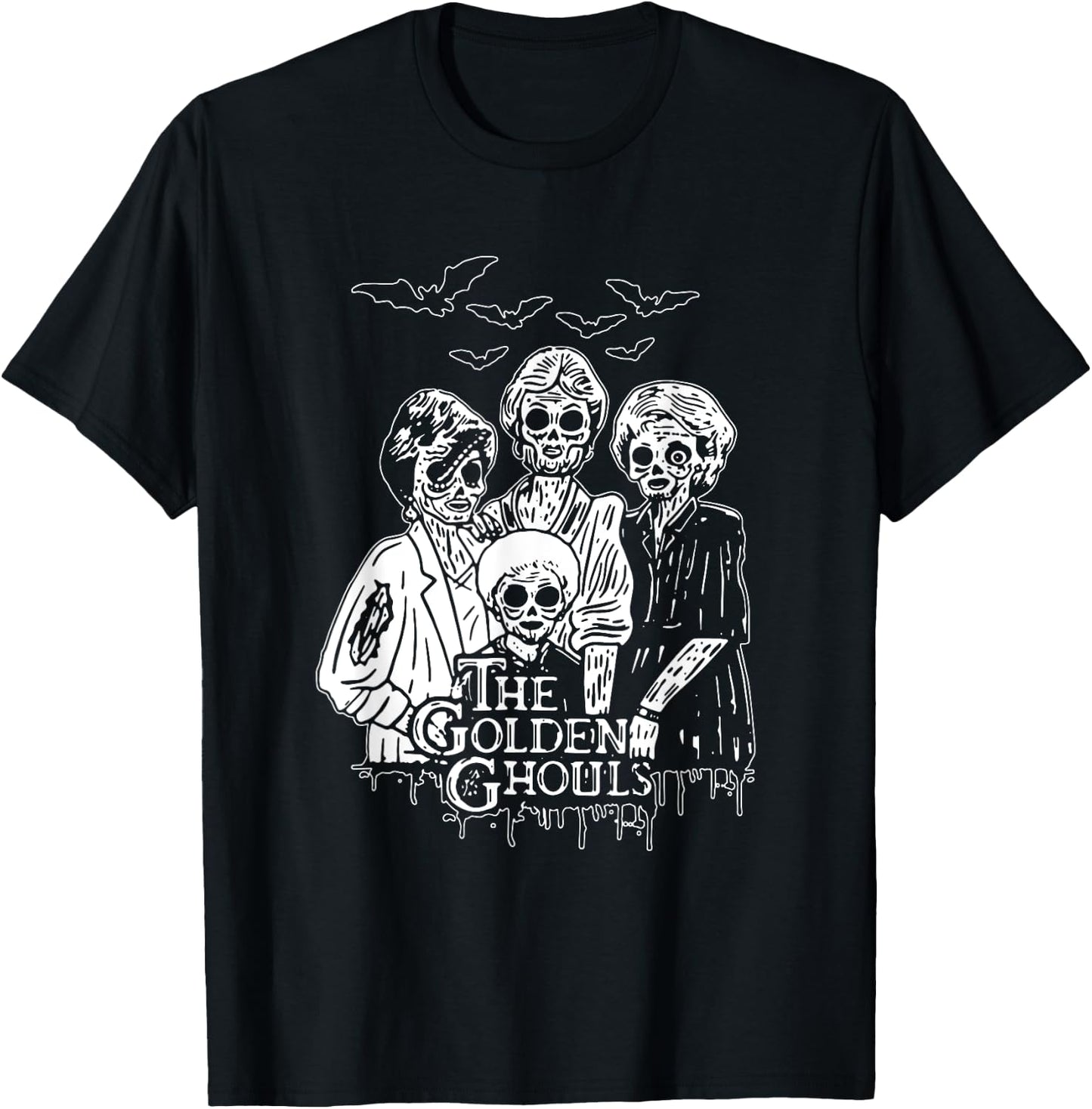 Funny Women The Golden Ghouls Funny Halloween Costumes T-Shirt - T-Shirt | Black