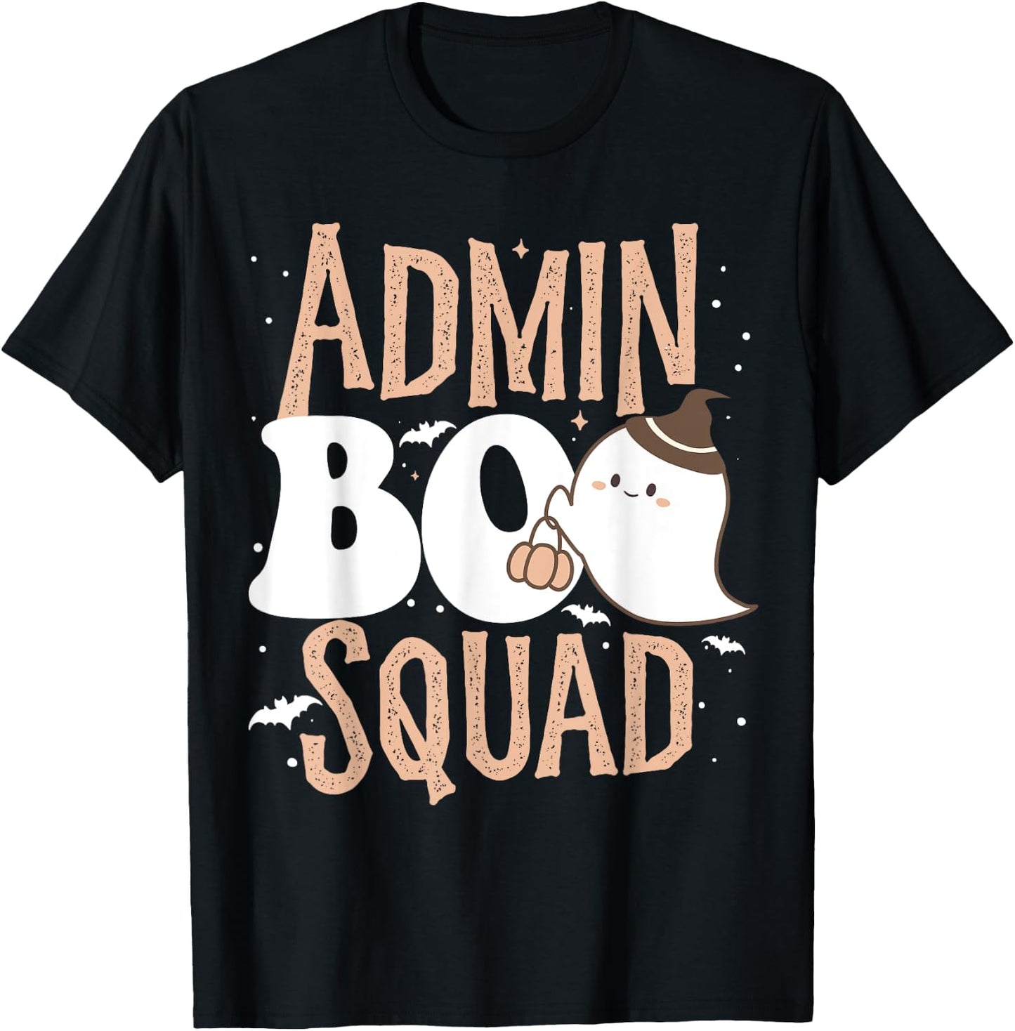 Funny Cute Halloween School Admin BOO Squad Costume T-Shirt - T-Shirt | Black
