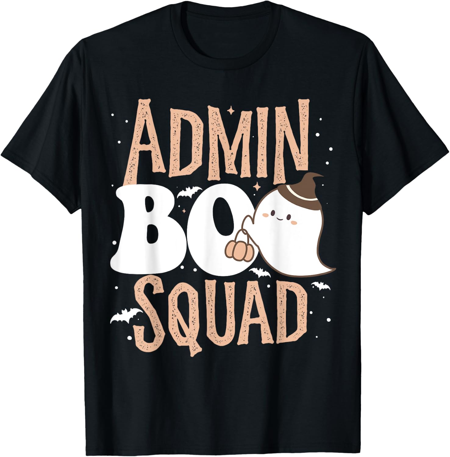 Funny Cute Halloween School Admin BOO Squad Costume T-Shirt - T-Shirt | Black